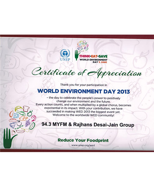 UNEP Certificate