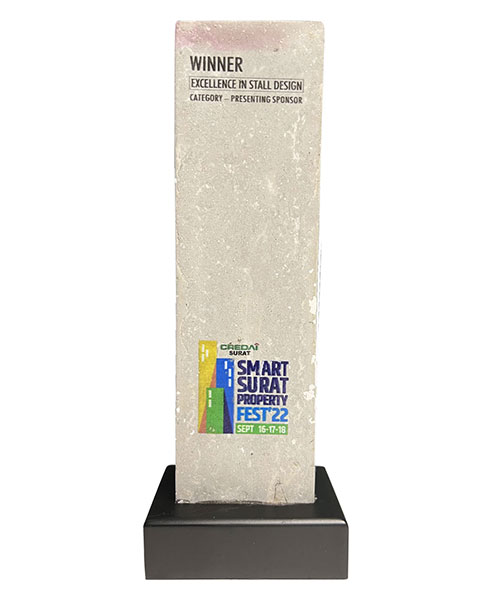 Ace of Food Industry CREDAI Surat - Winner Excellence in stall design at Smart Surat Property Fest